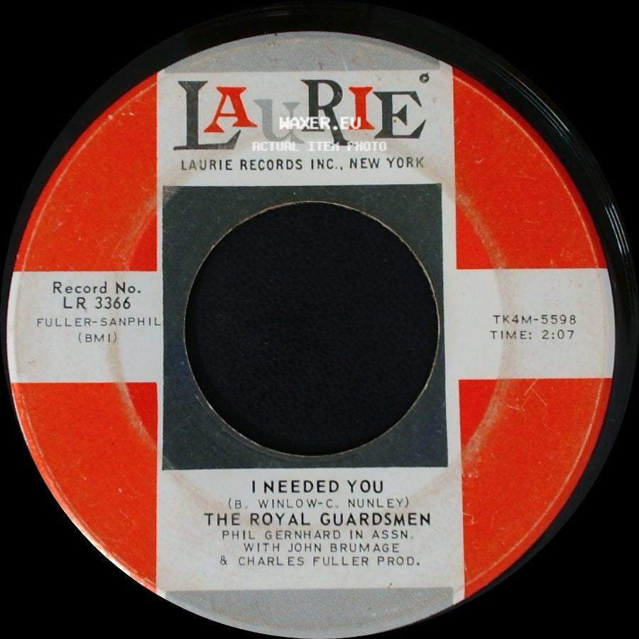 The Royal Guardsmen - I Needed You / Snoopy Vs. The Red Baron side A
