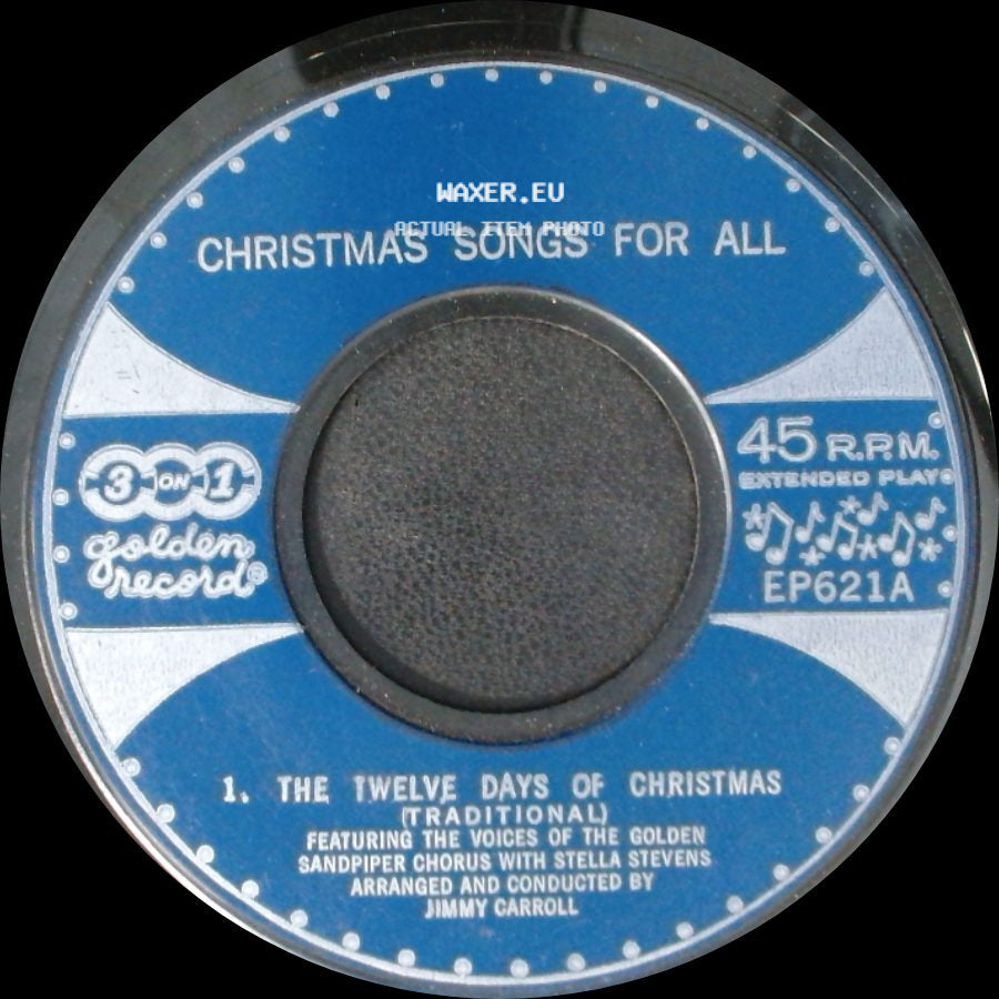 Unknown Artist - The Twelve Days Of Christmas / Christmas Songs For All side A