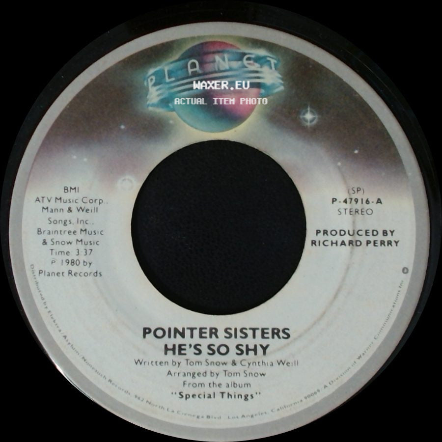 Pointer Sisters - He's So Shy / Movin' On side A