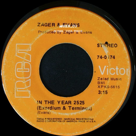 Zager & Evans - In The Year 2525 (Exordium & Terminus) / Little Kids (Evans) side A