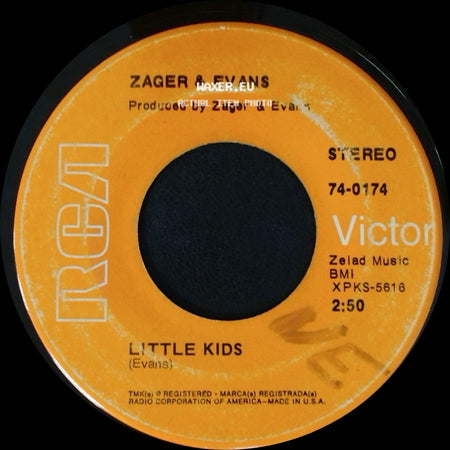 Zager & Evans - In The Year 2525 (Exordium & Terminus) / Little Kids (Evans) side B