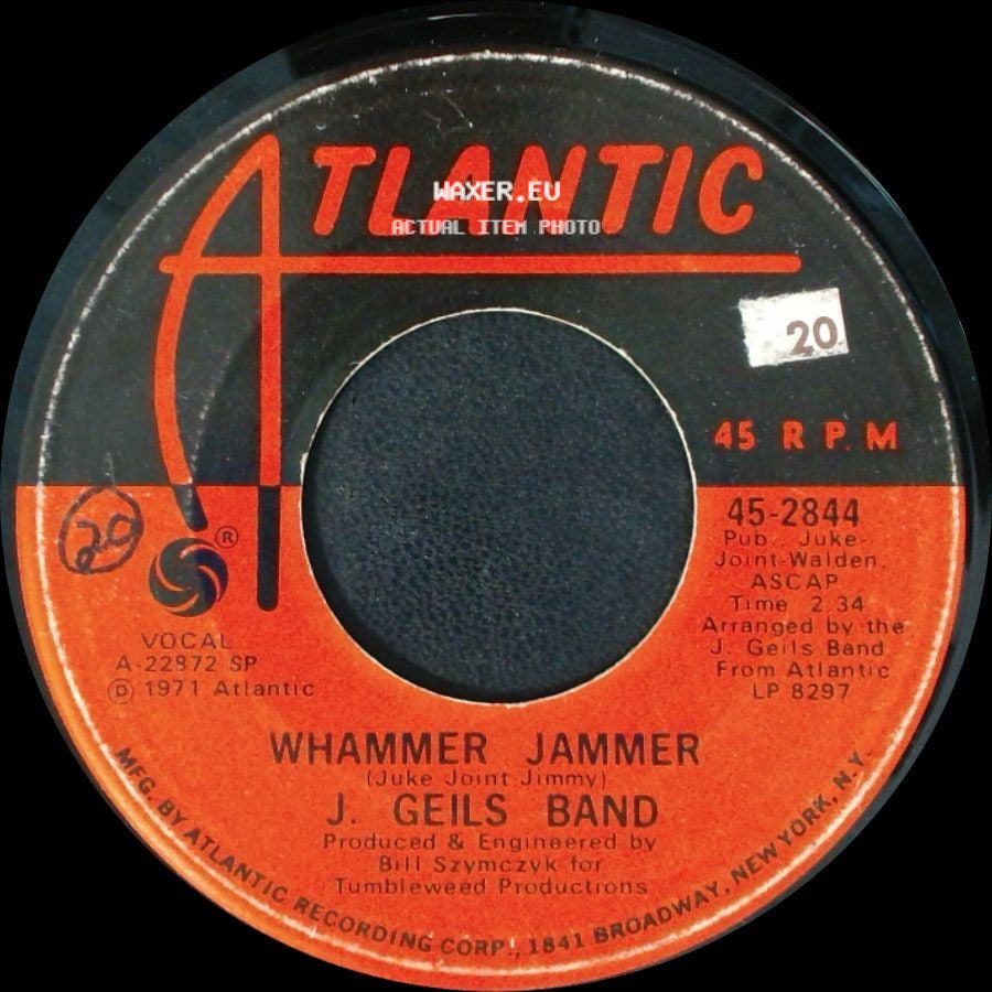 J. Geils Band - Whammer Jammer / Looking For A Love side A
