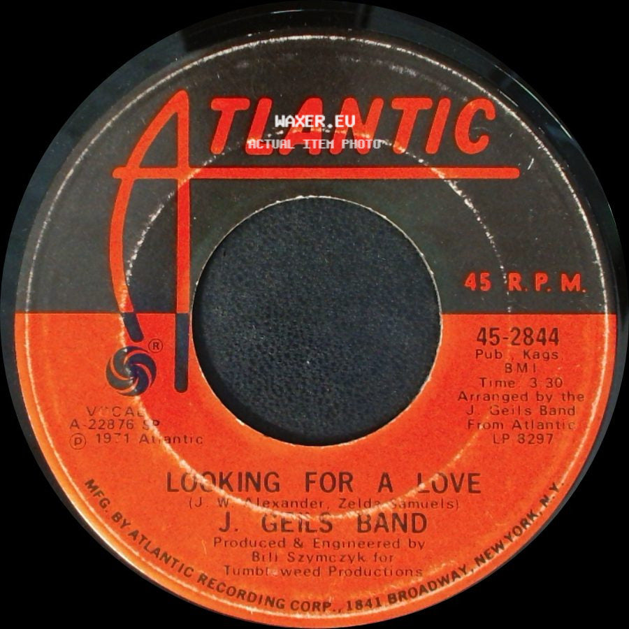 J. Geils Band - Whammer Jammer / Looking For A Love side B
