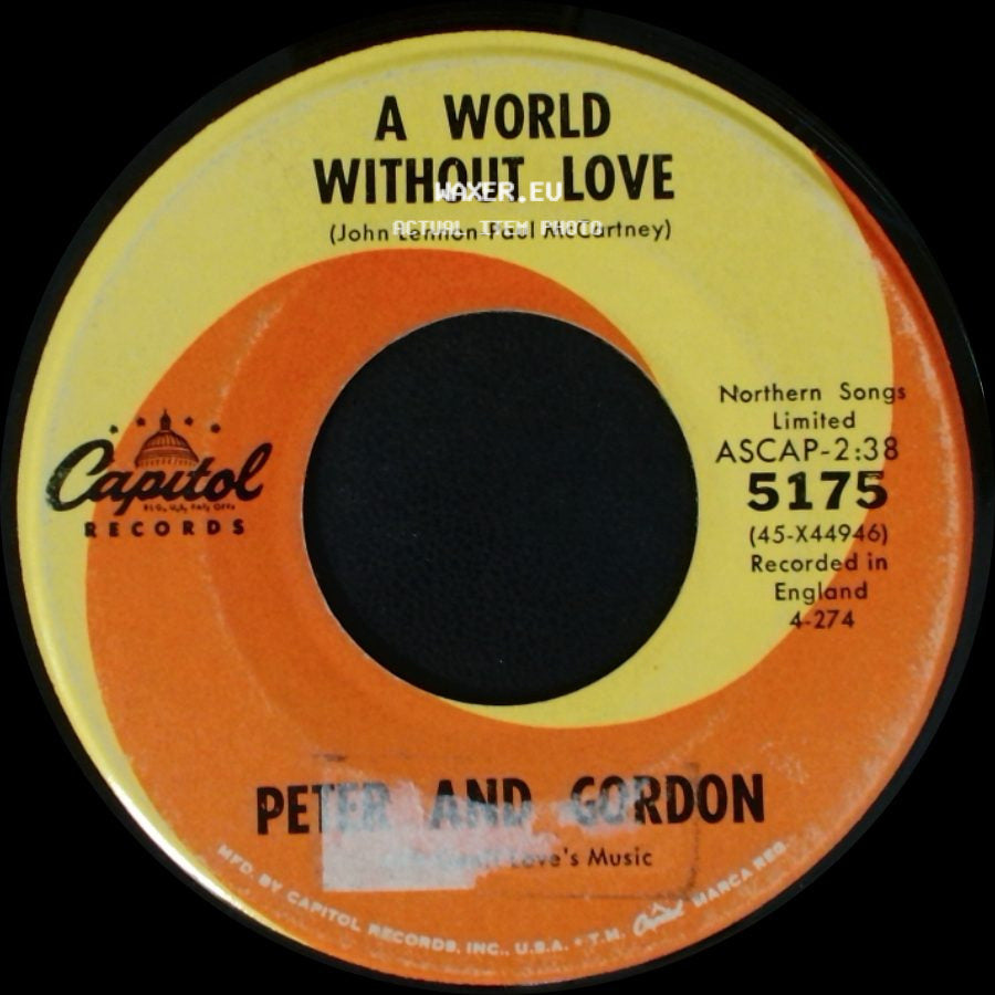 Peter And Gordon - A World Without Love / If I Were You side A