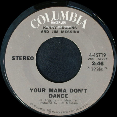Kenny Loggins And Jim Messina - Golden Ribbons / Your Mama Don't Dance side B