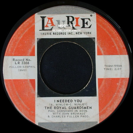 The Royal Guardsmen - I Needed You / Snoopy Vs. The Red Baron side A