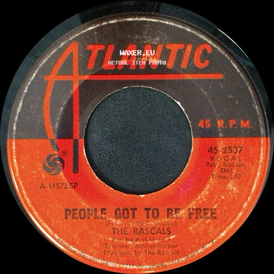 The Rascals - People Got To Be Free / My World side A