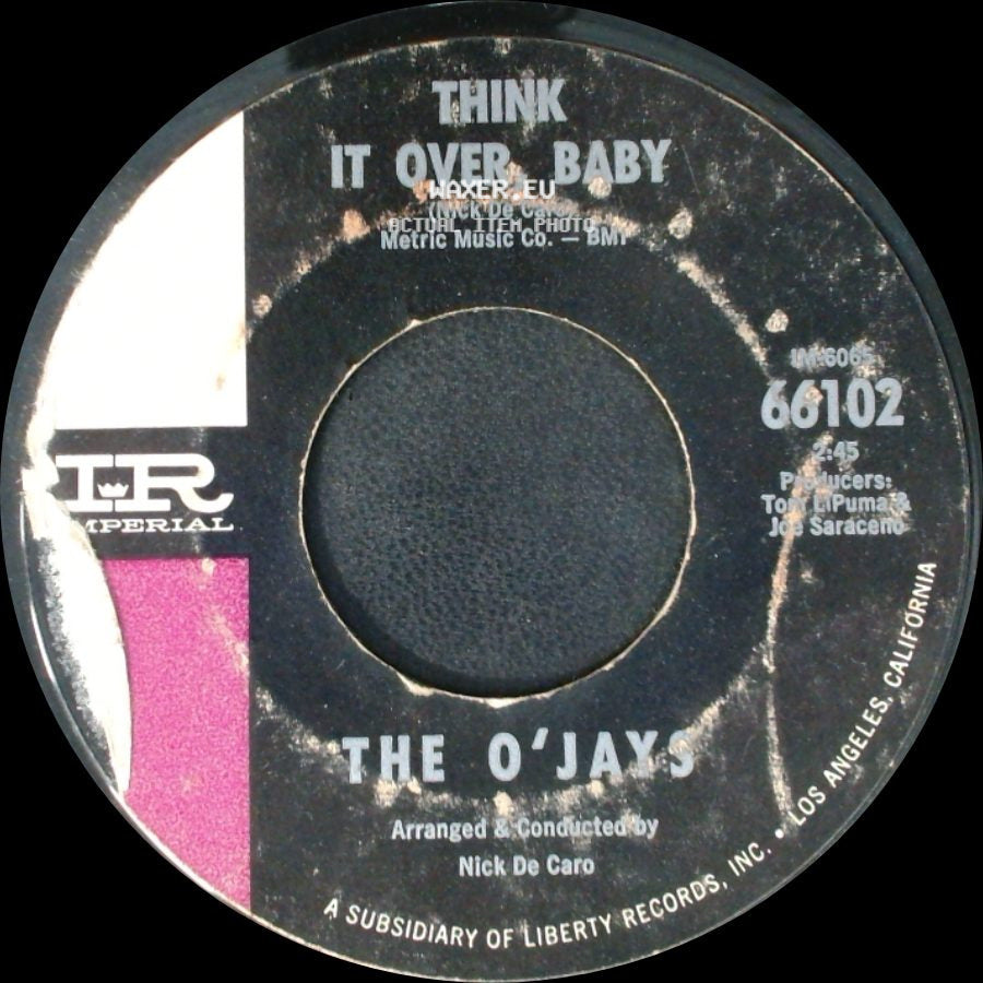 The O'jays - Lipstick Traces (On A Cigarette) / Think It Over Baby side B
