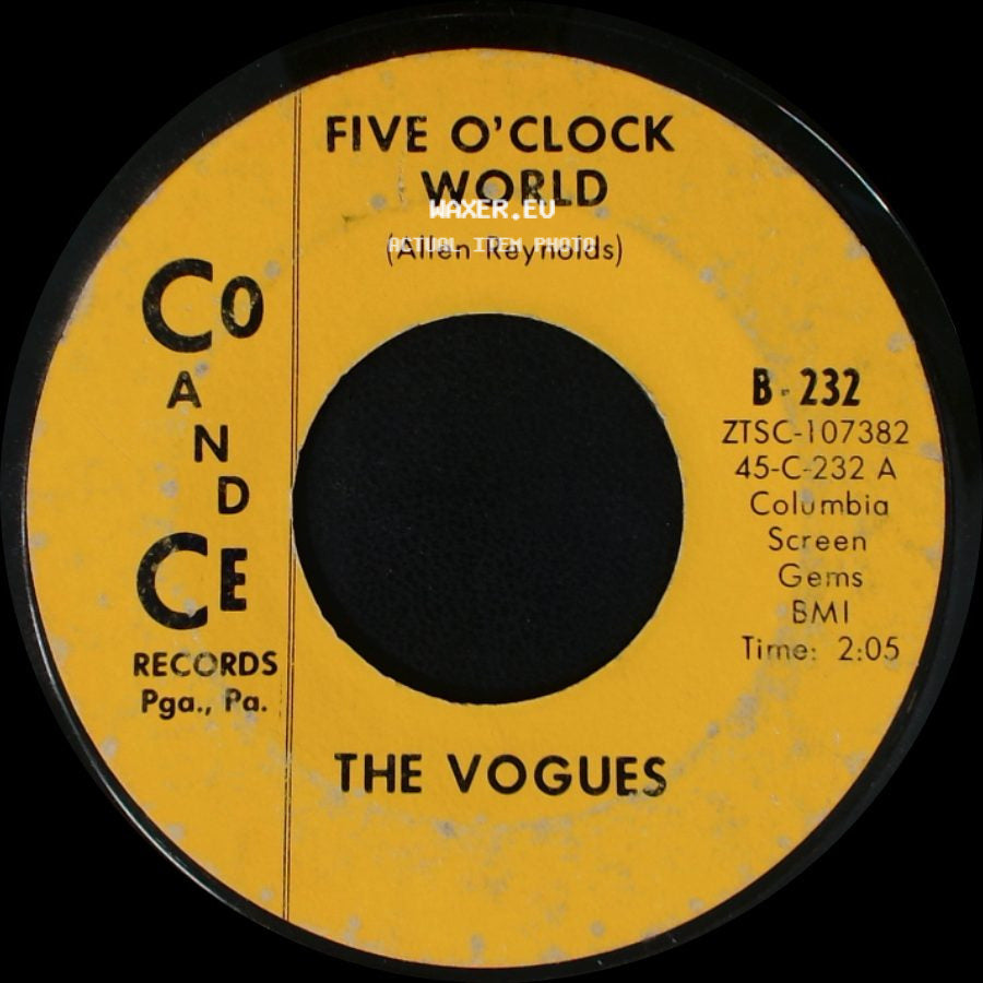 The Vogues - Five O'clock World / Nothing To Offer You side A