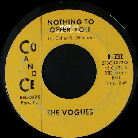 The Vogues - Five O'clock World / Nothing To Offer You side B