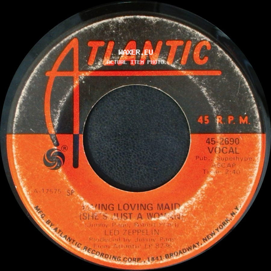 Led Zeppelin - Whole Lotta Love / Living Loving Maid (She's Just A Woman) side B