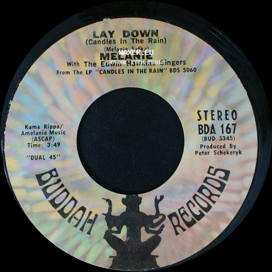 Melanie / Melanie With The Edwin Hawkins Singers - Candles In The Rain / Lay Down (Candles In The Rain) side B
