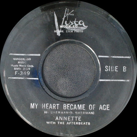 Annette With The Afterbeats - First Name Initial / My Heart Became Of Age side B
