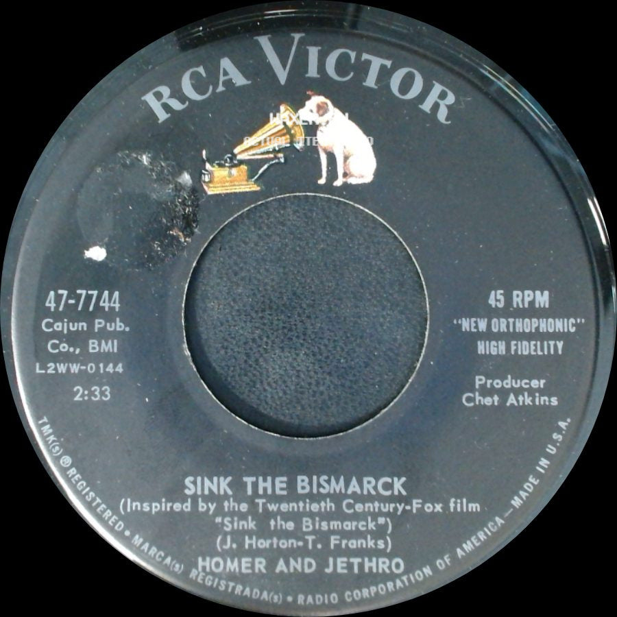 Homer And Jethro - Sink The Bismarck / He'll Have To Go side A