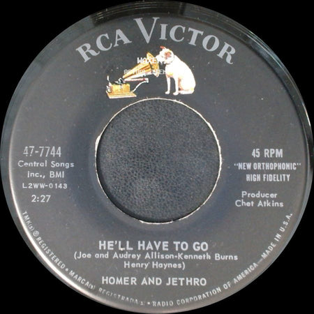 Homer And Jethro - Sink The Bismarck / He'll Have To Go side B