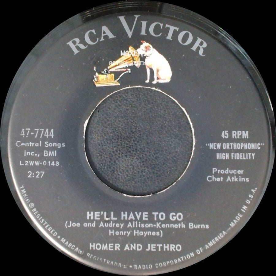 Homer And Jethro - Sink The Bismarck / He'll Have To Go side B