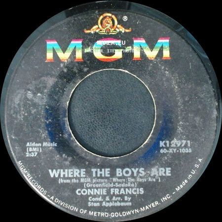 Connie Francis - Where The Boys Are / No One side A