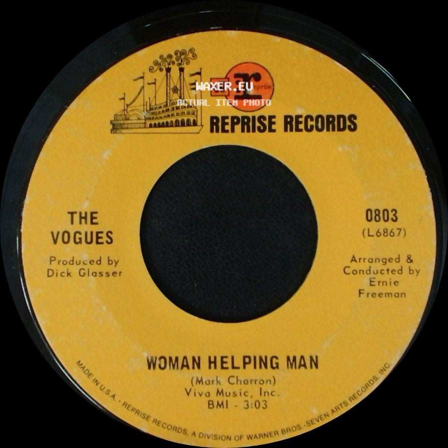The Vogues - No, Not Much / Woman Helping Man side B
