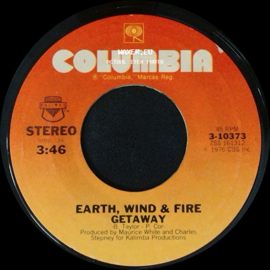 Earth, Wind & Fire - Getaway / Getaway (Instrumental) side A