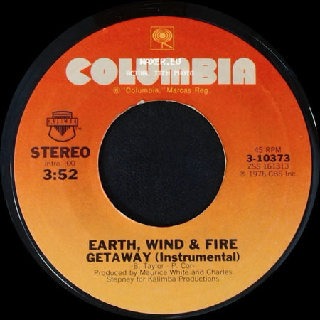 Earth, Wind & Fire - Getaway / Getaway (Instrumental) side B