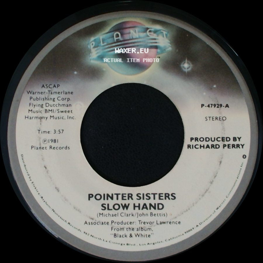 Pointer Sisters - Holdin' Out For Love / Slow Hand side B