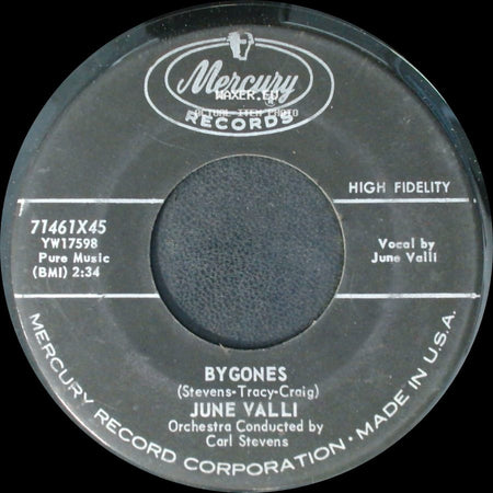 June Valli - Bygones / An Anonymous Letter side A