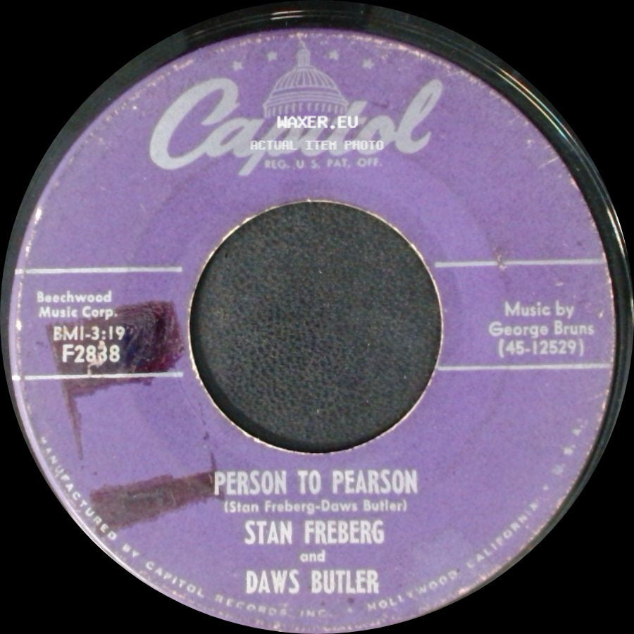 Stan Freberg And Daws Butler - Person To Pearson / Point Of Order side A