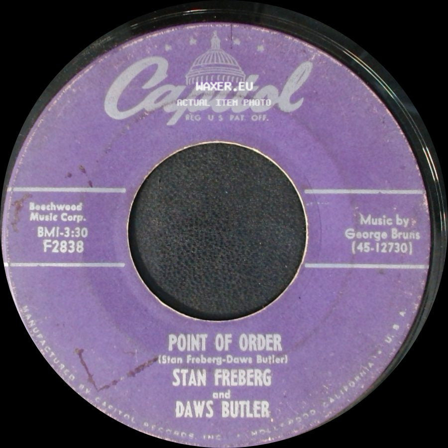 Stan Freberg And Daws Butler - Person To Pearson / Point Of Order side B