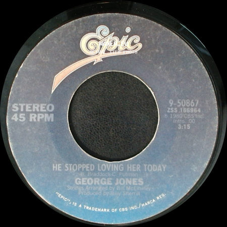 George Jones - A Hard Act To Follow / He Stopped Loving Her Today side B