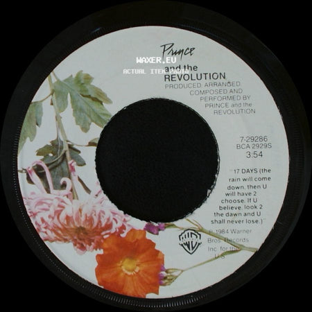 Prince And The Revolution / Prince - 17 Days / When Doves Cry side A