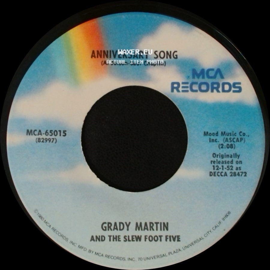 Grady Martin And The Slew Foot Five - Happy Birthday / Anniversary Song side B