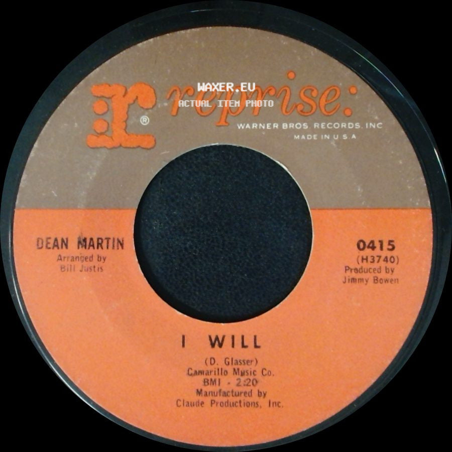 Dean Martin - I Will / You're The Reason I'm In Love side A