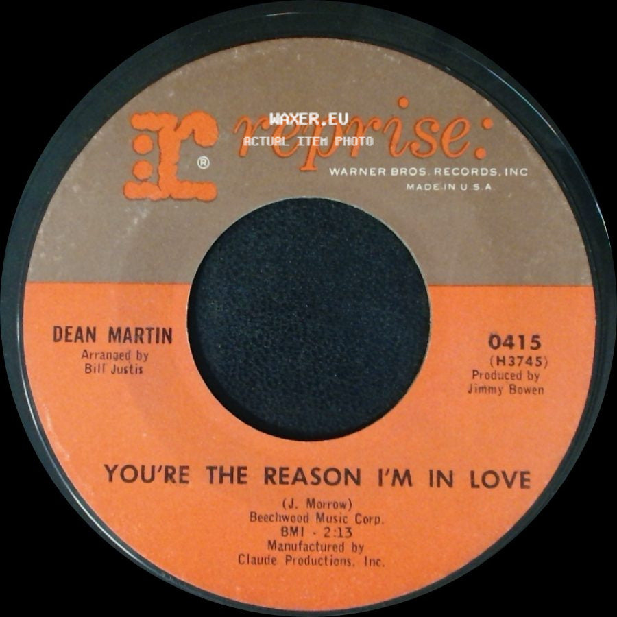 Dean Martin - I Will / You're The Reason I'm In Love side B