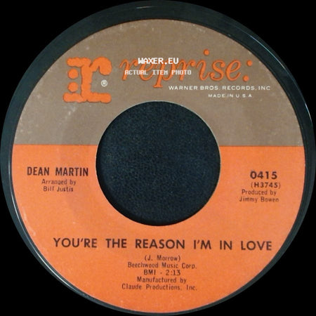 Dean Martin - I Will / You're The Reason I'm In Love side B