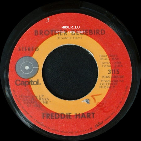Freddie Hart - Brother Bluebird / Easy Loving side A