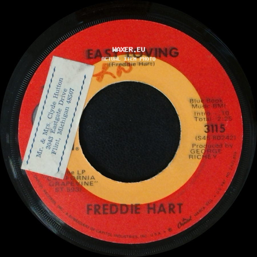 Freddie Hart - Brother Bluebird / Easy Loving side B