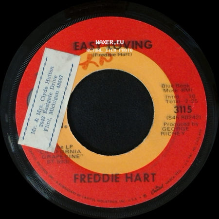 Freddie Hart - Brother Bluebird / Easy Loving side B