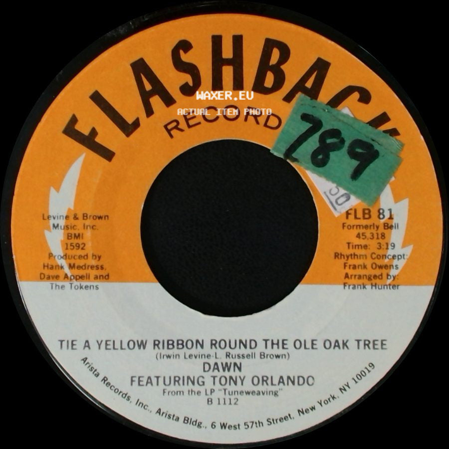 Dawn Featuring Tony Orlando - Say, Has Anybody Seen My Sweet Gypsy Rose / Tie A Yellow Ribbon Round The Ole Oak Tree side B