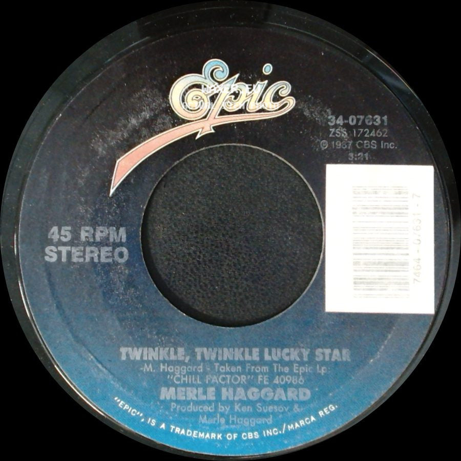 Merle Haggard - I Don't Have Any Love Around / Twinkle, Twinkle Lucky Star side B