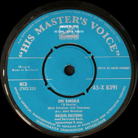 Raquel Rastenni & Johs. Wahl / Raquel Rastenni - Syng Lille Lærke / En Smule ('n Boetje) side B