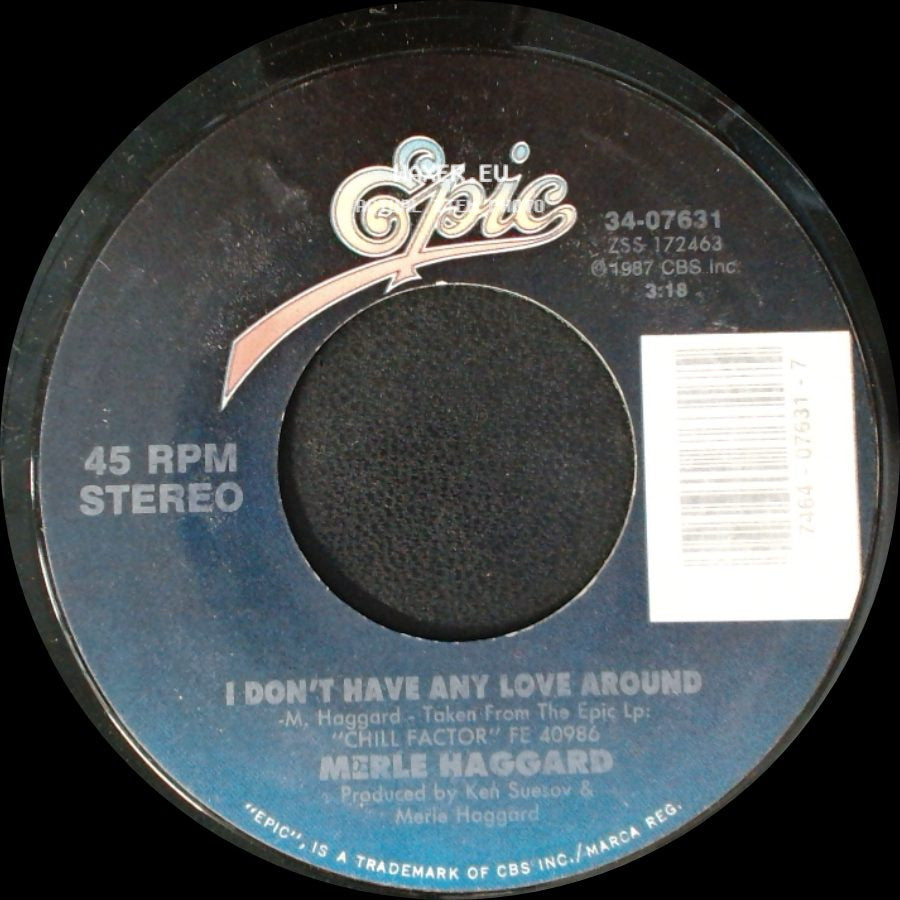Merle Haggard - Twinkle, Twinkle Lucky Star / I Don't Have Any Love Around side B