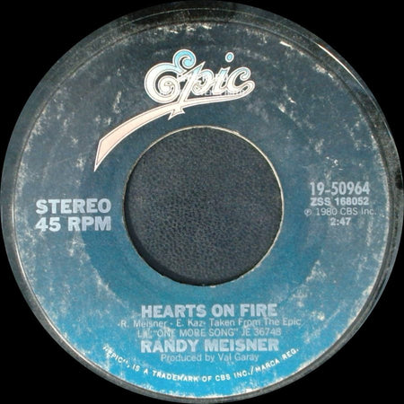 Randy Meisner - Hearts On Fire / Anyway Bye Bye side A