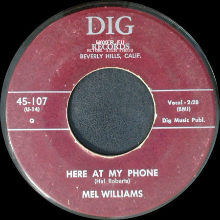 Mel Williams - Here At My Phone / Talk To Me side A