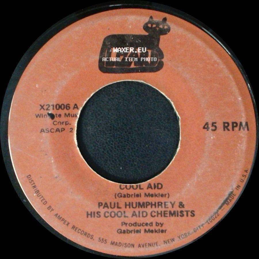 Paul Humphrey & His Cool Aid Chemists - Cool Aid / Detroit side A