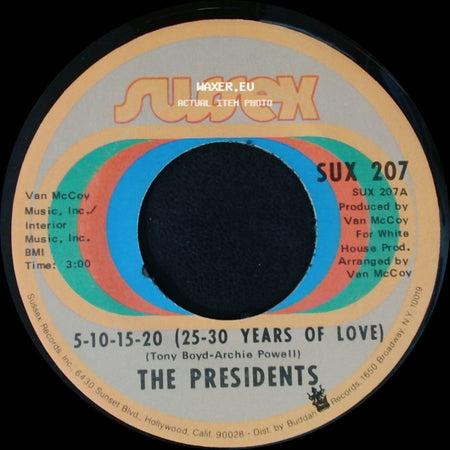 The Presidents - 5-10-15-20 (25-30 Years Of Love) / I'm Still Dancing side A