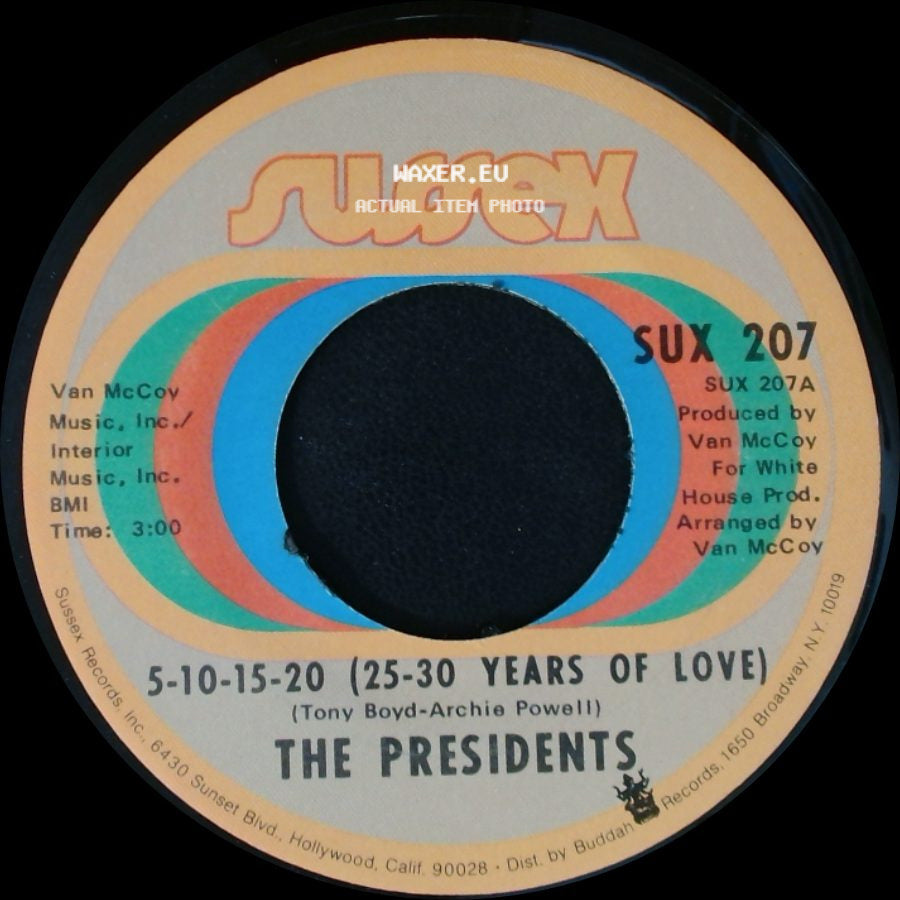 The Presidents - 5-10-15-20 (25-30 Years Of Love) / I'm Still Dancing side A