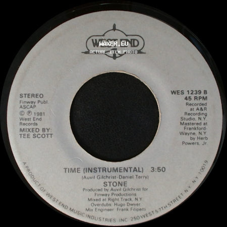 Stone - Time (Vocal) / Time (Instrumental) side B