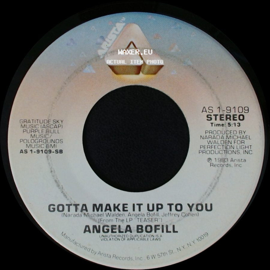 Angela Bofill - Gotta Make It Up To You / I'm On Your Side side A