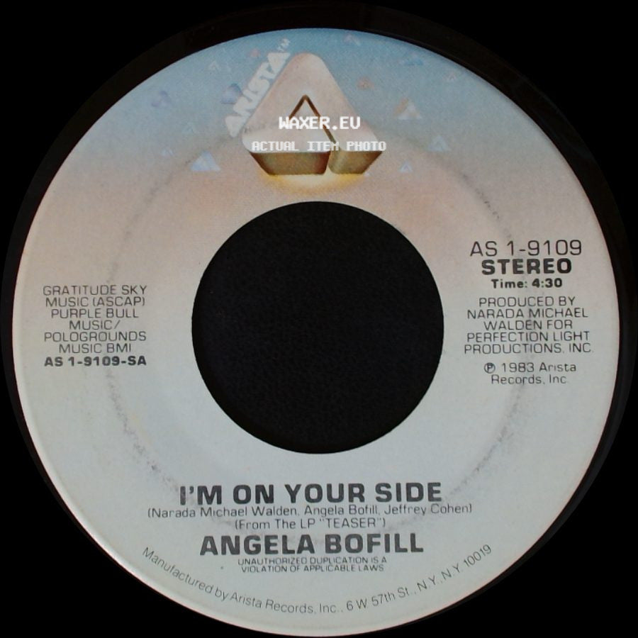 Angela Bofill - Gotta Make It Up To You / I'm On Your Side side B