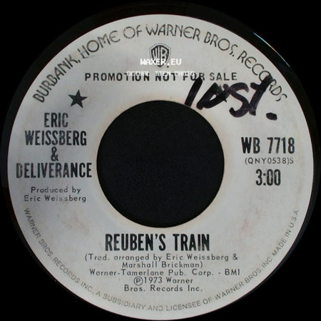 Eric Weissberg & Deliverance - Scalded Cat / Reuben's Train side B